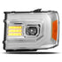 07-13 GMC Sierra PRO-Series Halogen Projector Headlights Chrome | AlphaRex