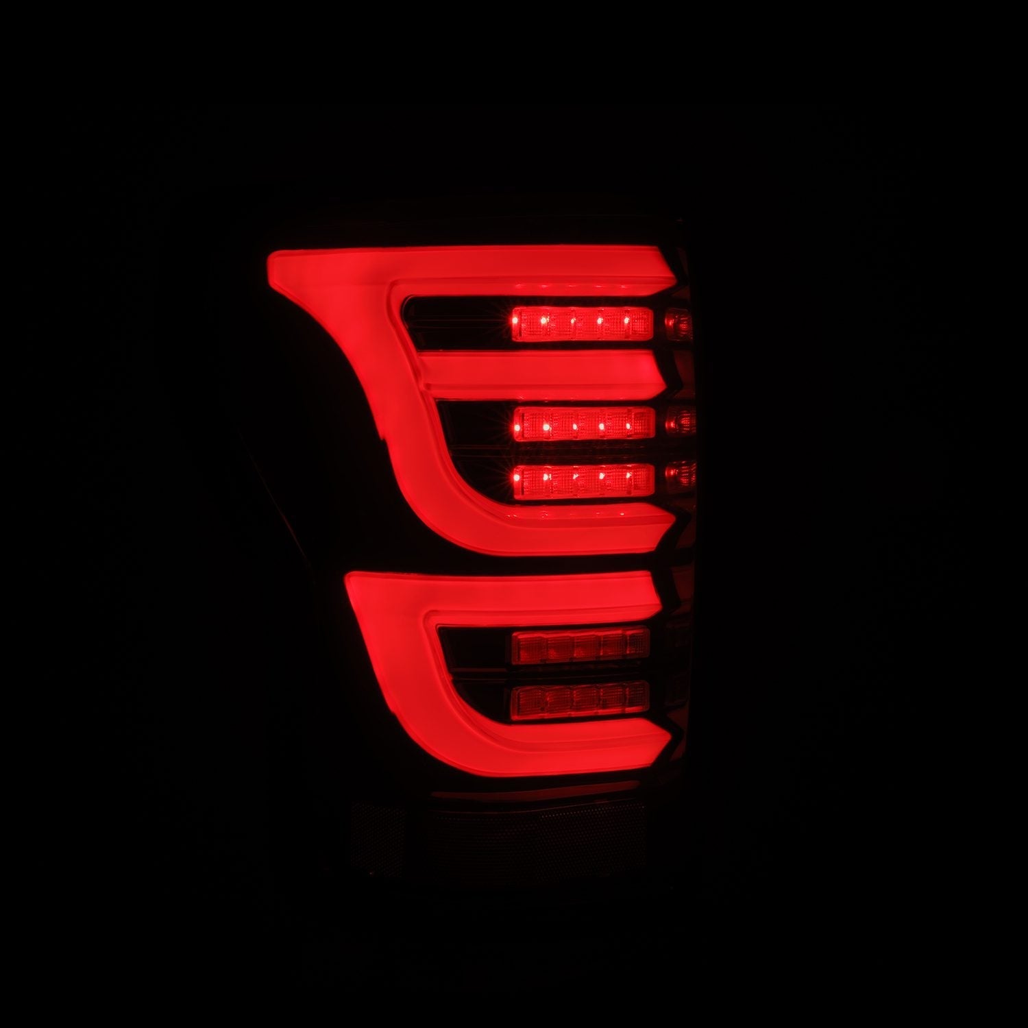 07-13 Toyota Tundra LUXX-Series LED Tail Lights Black-Red | AlphaRex