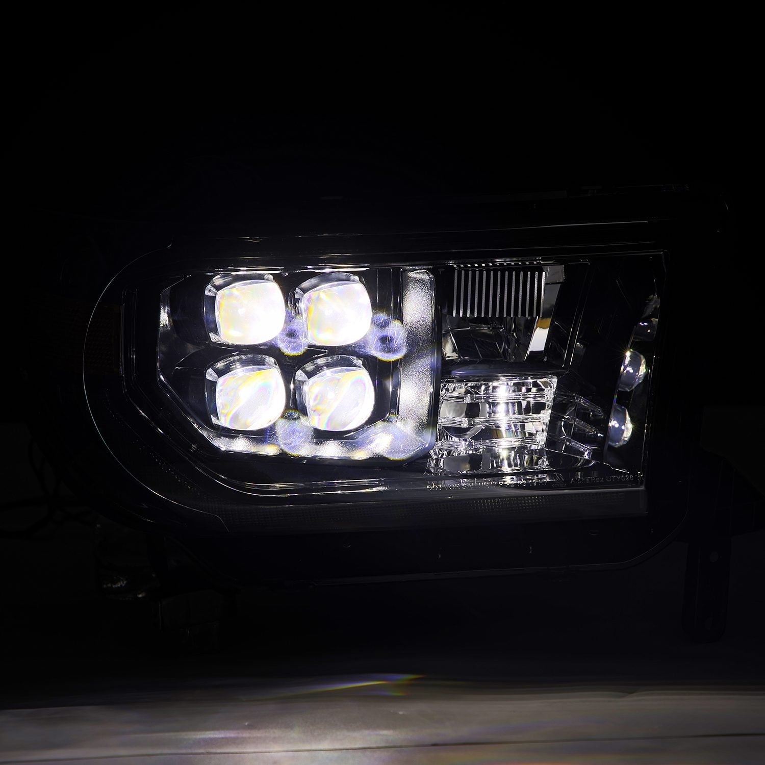 07-13 Toyota Tundra/08-17 Toyota Sequoia MK II NOVA-Series LED Projector Headlights Alpha-Black (With Level Adjuster) | AlphaRex