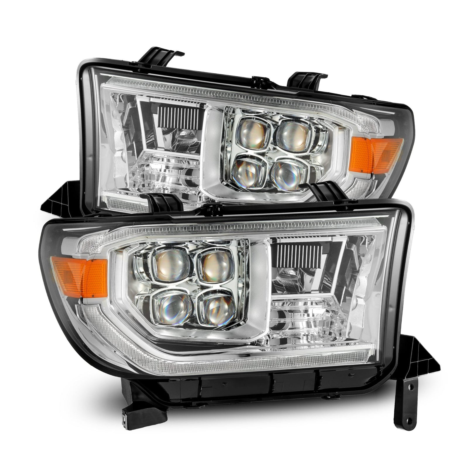 07-13 Toyota Tundra/08-17 Toyota Sequoia MK II NOVA-Series LED Projector Headlights Chrome (With Level Adjuster) | AlphaRex