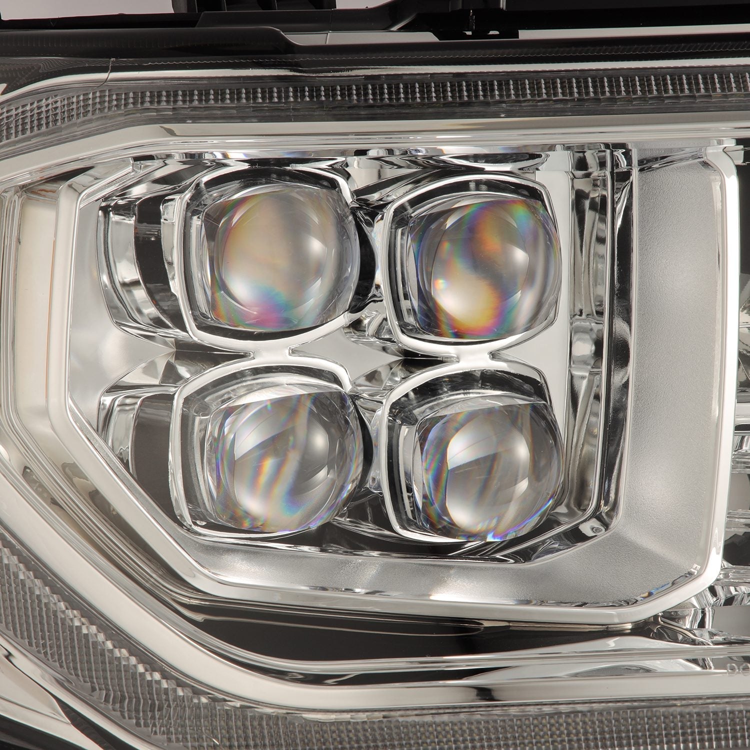 07-13 Toyota Tundra/08-17 Toyota Sequoia MK II NOVA-Series LED Projector Headlights Chrome (With Level Adjuster) | AlphaRex