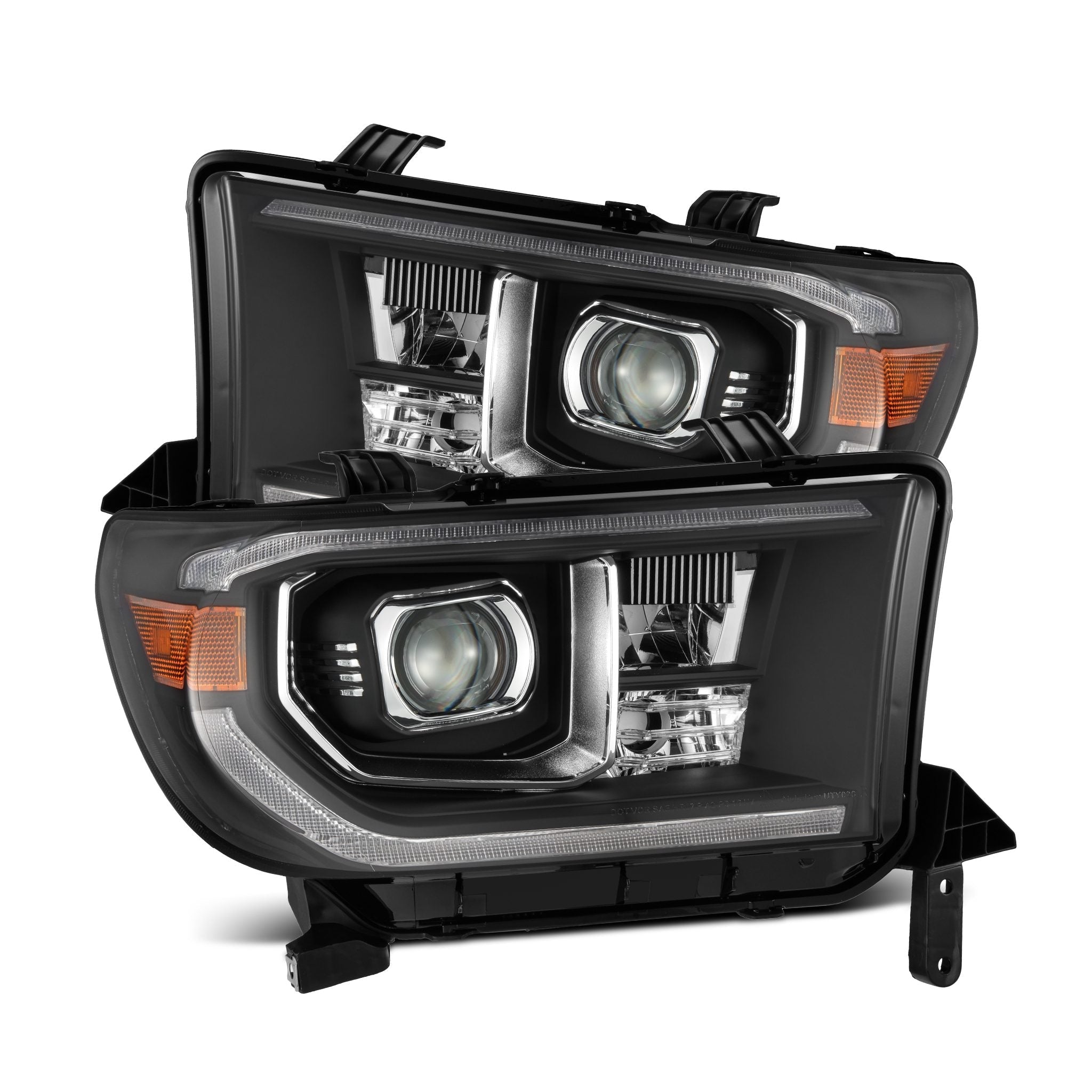 07-13 Toyota Tundra/08-17 Toyota Sequoia MK II PRO-Series Halogen Projector Headlights Black (Without Level Adjuster) | AlphaRex