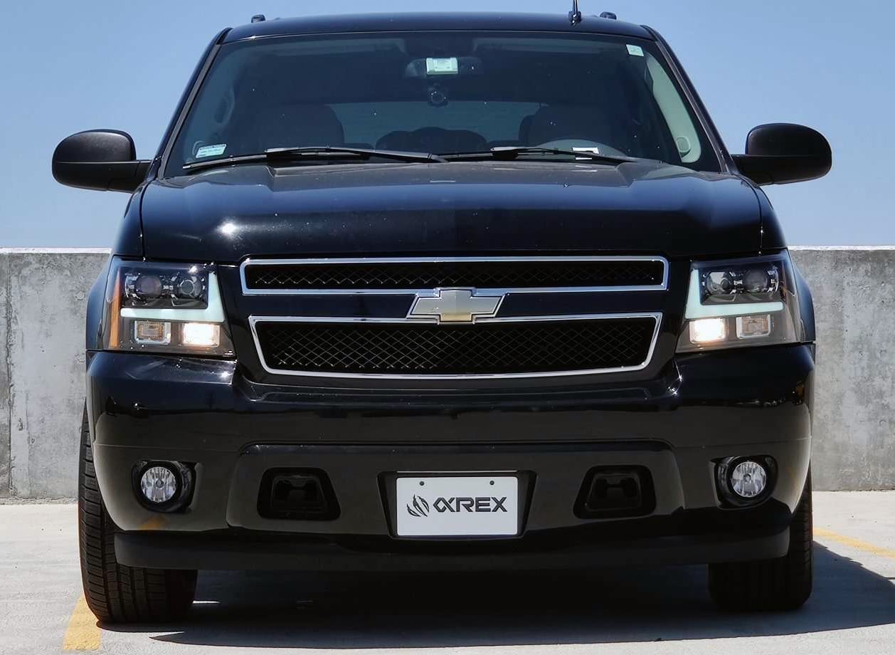 07-14 Chevrolet Tahoe/Suburban/07-13 Avalanche MK II PRO-Series Halogen Projector Headlights Black | AlphaRex