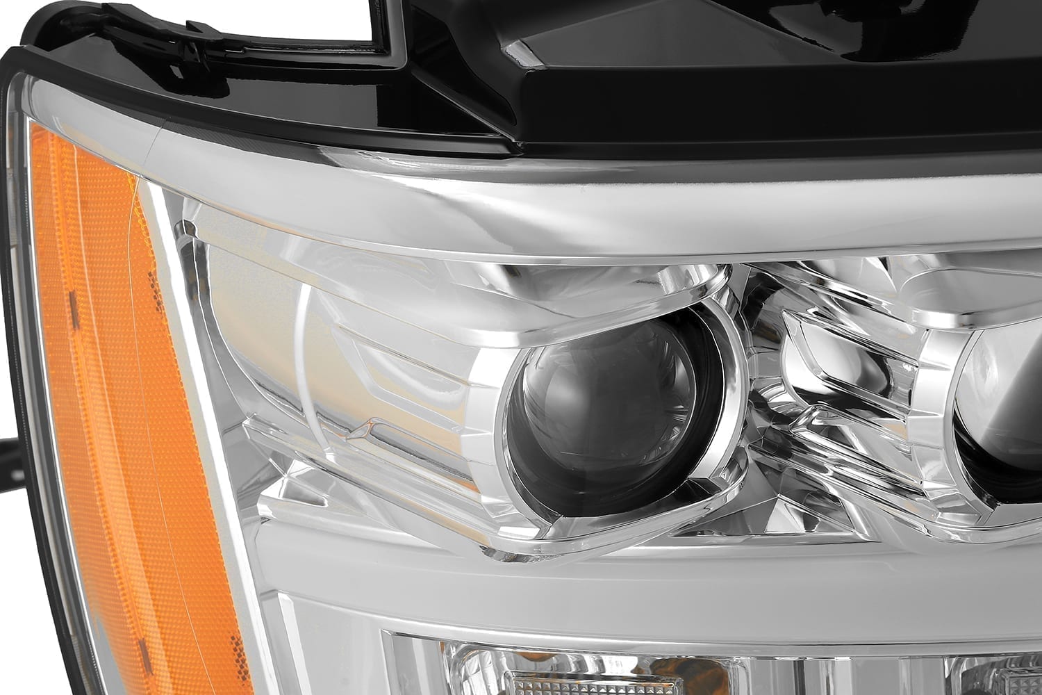 07-14 Chevrolet Tahoe/Suburban/07-13 Avalanche MK II PRO-Series Halogen Projector Headlights Chrome | AlphaRex