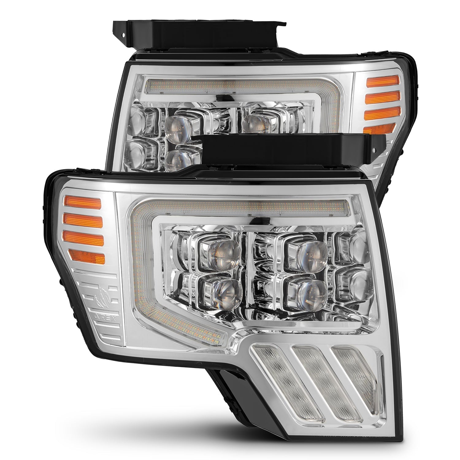 09-14 Ford F150 MKII NOVA-Series LED Projector Headlights Chrome | AlphaRex