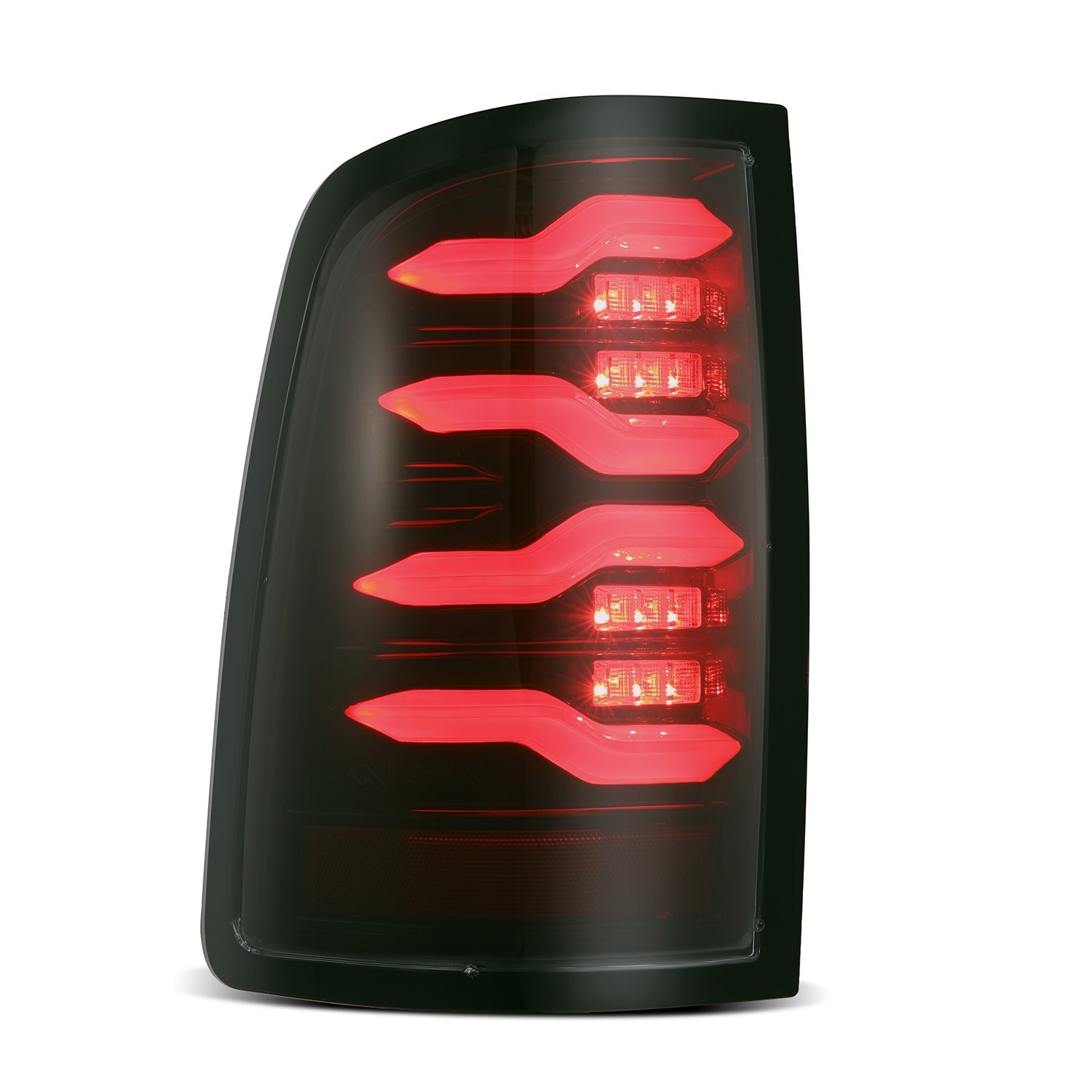 09-18 Ram Truck LUXX-Series LED Tail Lights Black-Red | AlphaRex