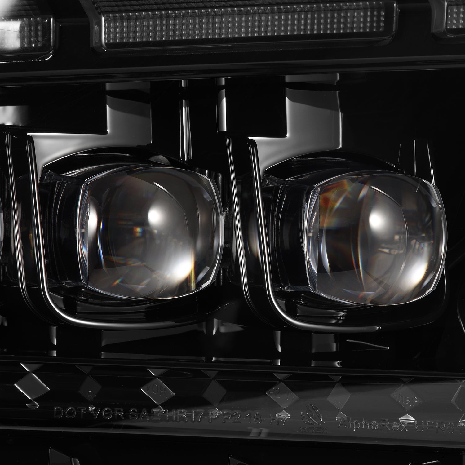 10-12 Ford Mustang MK II NOVA-Series LED Projector Headlights Alpha-Black | AlphaRex