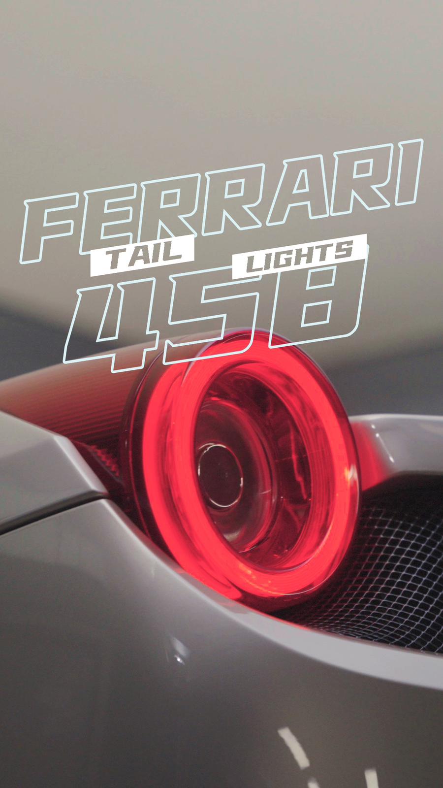 10-15 Ferrari 458 NOVA-Series Prismatic LED Tail Lights - Smoke | AlphaRex