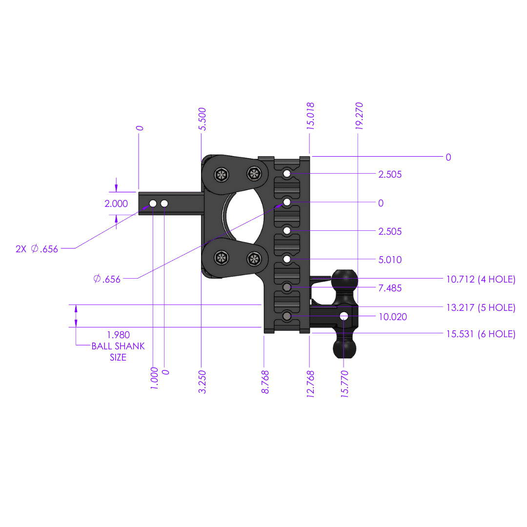 GEN-Y Hitch The Boss (Torsion-Flex) 16k Drop Hitch (2