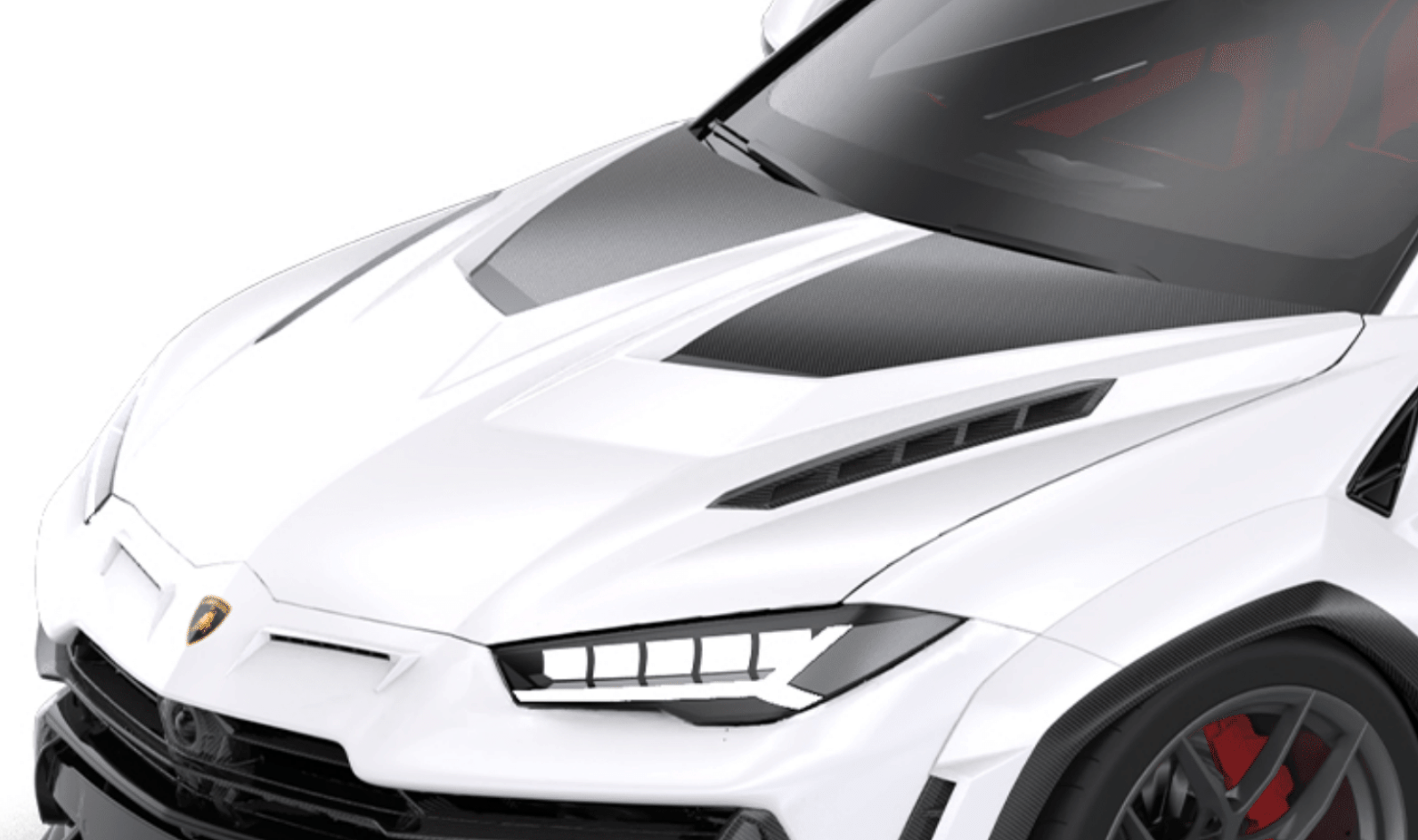 Lamborghini  Urus Performante-Race Hood (Version 2.0) Paintable FRP Base