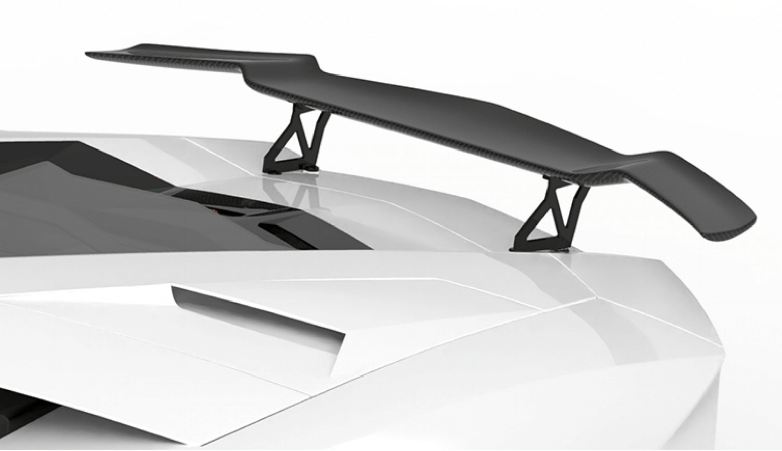 Lamborghini Aventador LP700-Rear Wing, Stands and Carbon Base