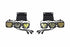 4Banger Triple Fog Kit: 10-14 Raptor (brackets and harness)