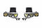 Morimoto 4Banger Fog Brackets: Type Raptor Triple (10-14 / Set)