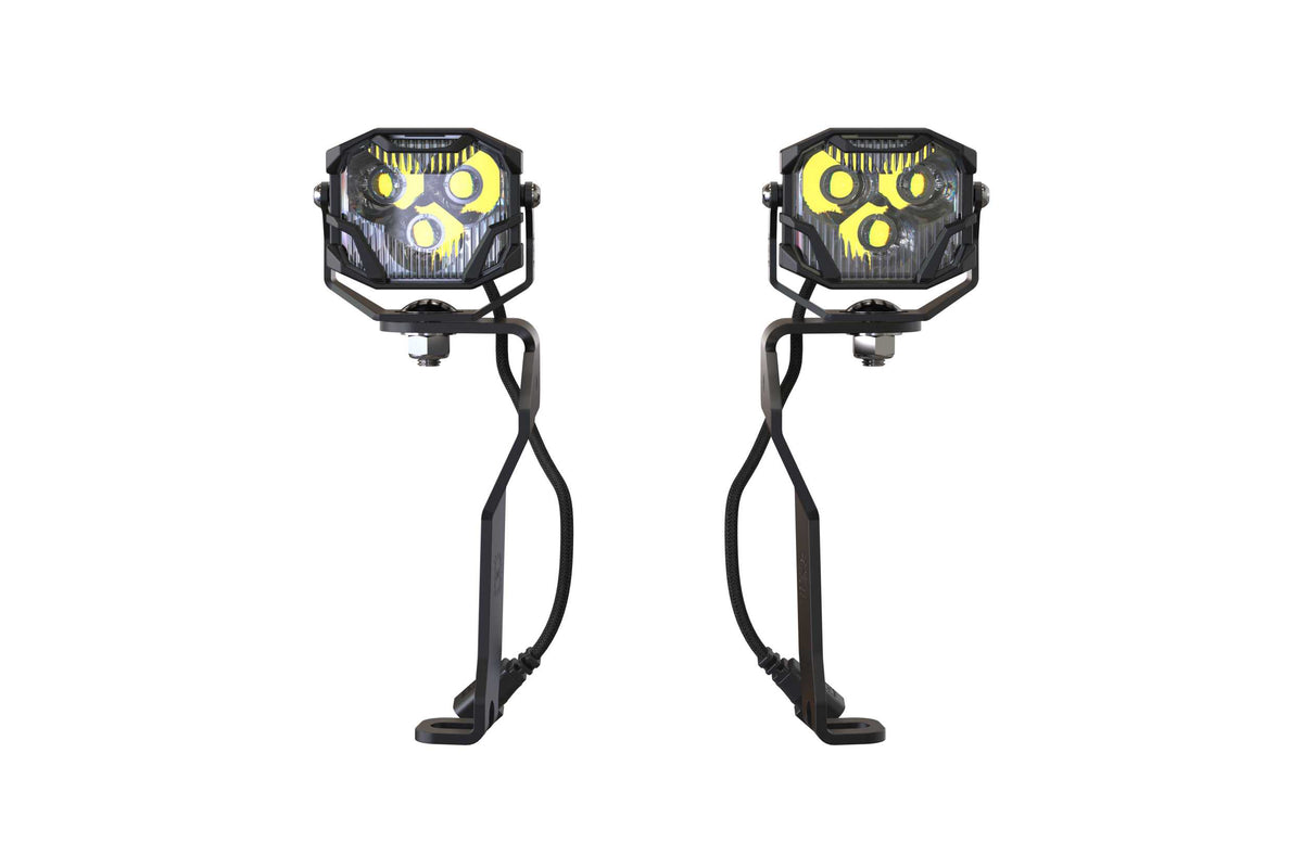 Morimoto 4Banger Ditch Light Kit: 21+ F150 (NCS Yellow Spot Beam)