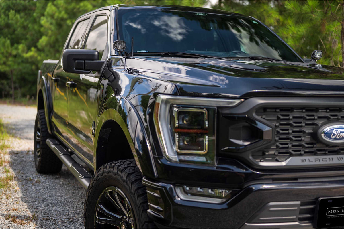 Morimoto 4Banger Ditch Light Kit: 21+ F150 (NCS Yellow SAE Wide Beam)
