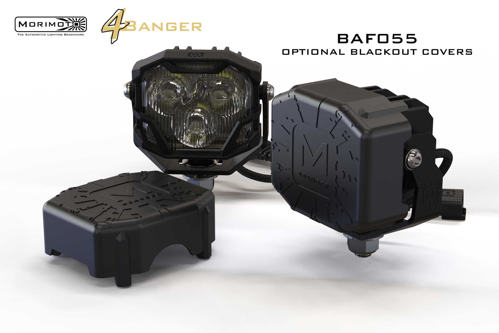 Morimoto 4Banger Ditch Light Kit: 21+ F150 (NCS White SAE Wide Beam)