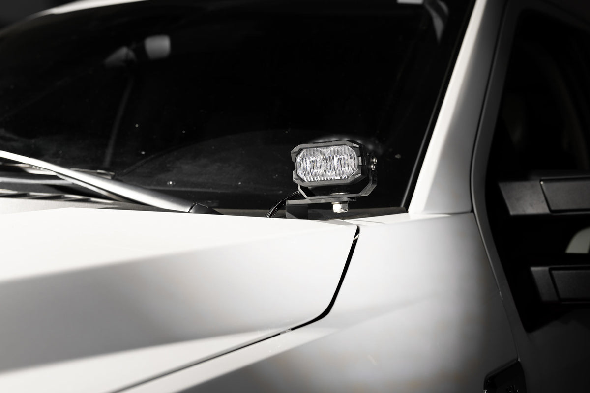 Morimoto 2Banger Ditch Light Kit: 17-22 Super Duty (HXB Yellow Combo Beam)