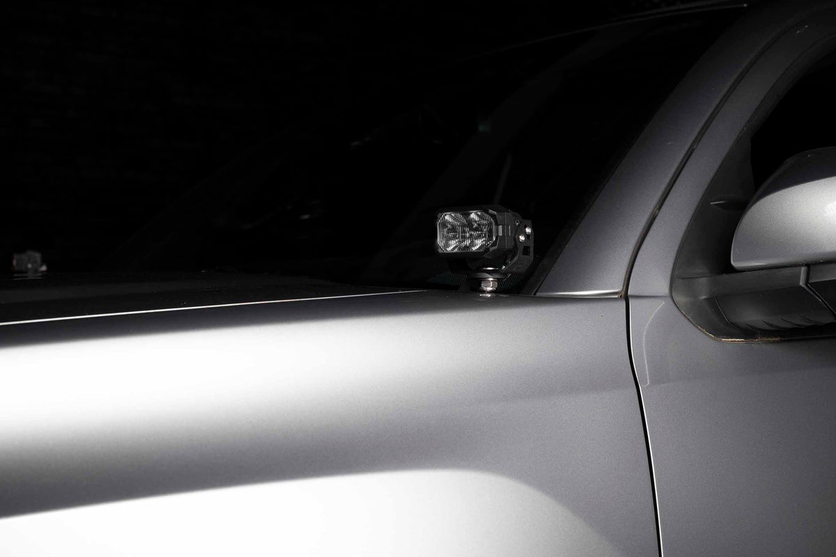 Morimoto 2Banger Ditch Light Kit: 16-23 Tacoma (NCS White Combo Beam)