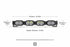 4-Pod 16" 2Banger Bar: HXB / White/Yellow