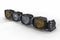 4-Pod 16.5" 4Banger Bar: HXB / White/Yellow
