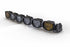 6-Pod 24.5" 4Banger Bar: HXB / White/Yellow