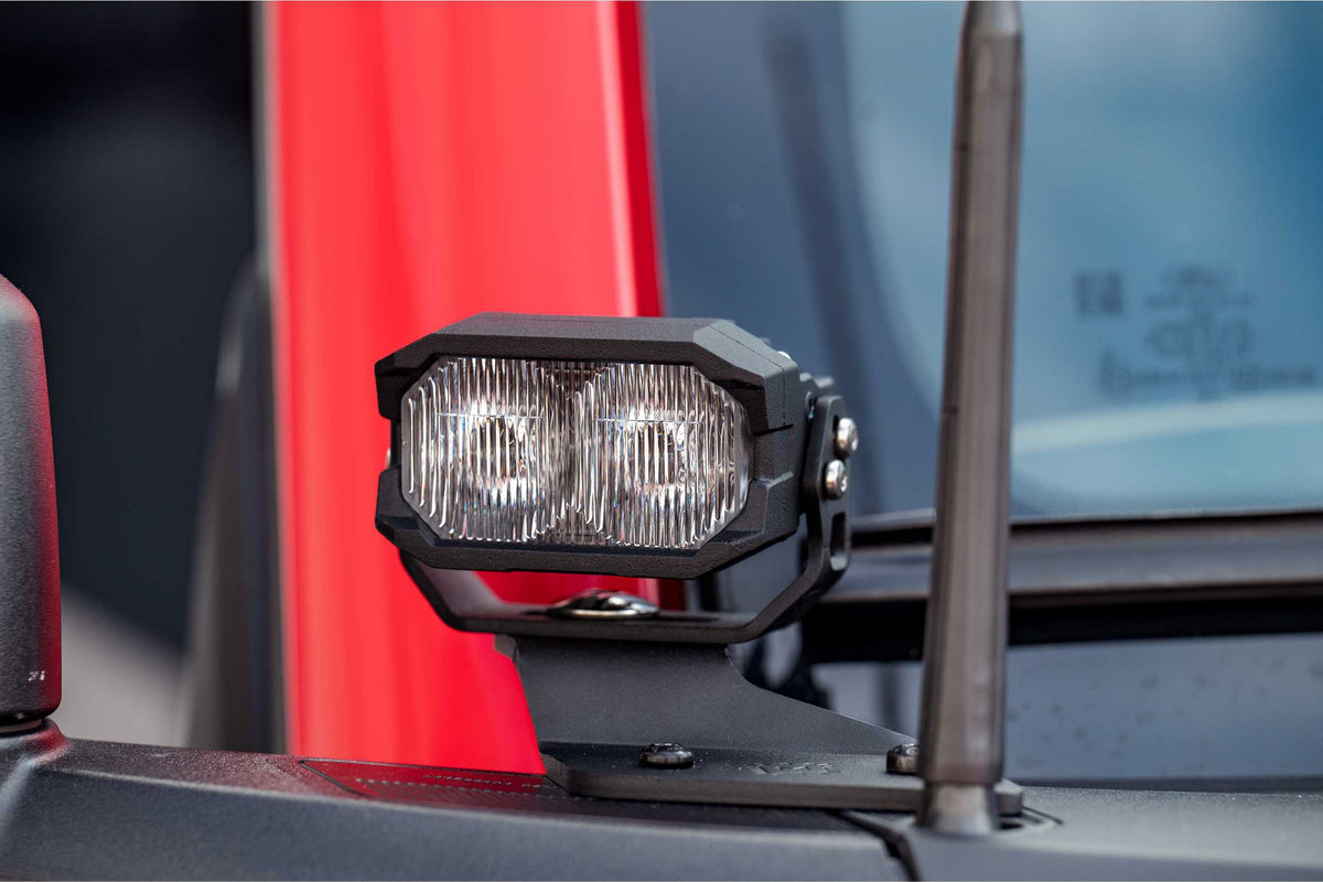 Morimoto 2Banger Ditch Light Kit: 21+ F150 (HXB Yellow Combo Beam)
