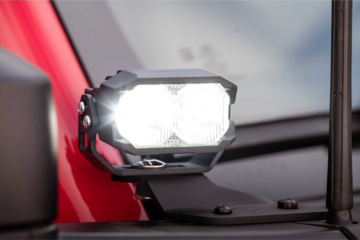 Morimoto 2Banger Ditch Light Kit: 21-26 Ford F-150 (NCS Yellow Spot Beam)