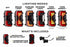 XB LED Tail Lights: Ford Bronco (21+ / Red Lens / Set)