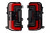 XB LED Tail Lights: Ford Bronco (21+ / Red Lens / Set)