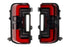 XB LED Tail Lights: Ford Bronco (21+ / Red Lens / Set)