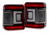 XB LED Tail Lights: Jeep Wrangler JL (18+ / Red Lens / Set)