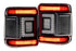 XB LED Tail Lights: Jeep Wrangler JL (18+ / Red Lens / Set)