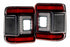 XB LED Tail Lights: Jeep Wrangler JL (18+ / Red Lens / Set)