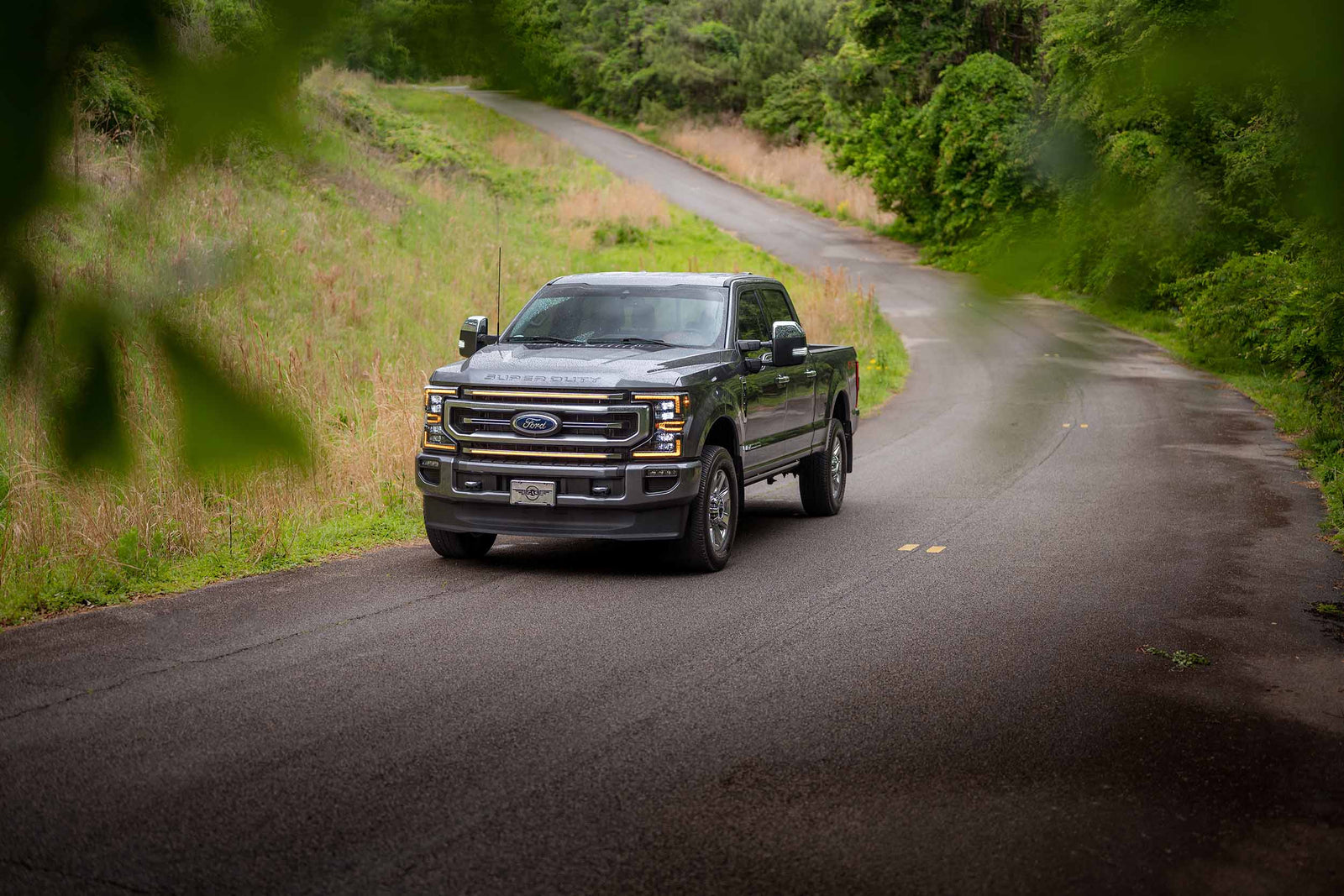 XBG LED DRL Grille Inserts: Ford Super Duty Platinum (20-22 / Amber DRL / Set)