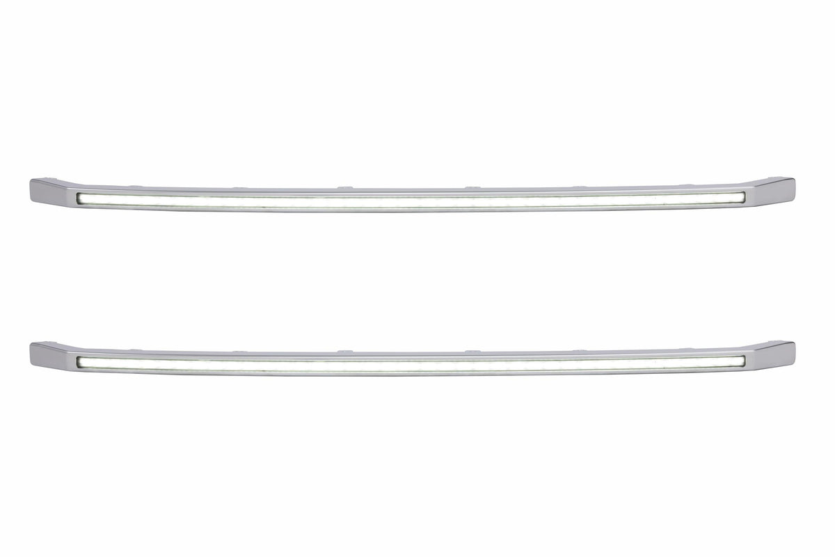 XBG LED DRL Grille Inserts: Ford Super Duty Platinum (20-22 / White DRL / Set)