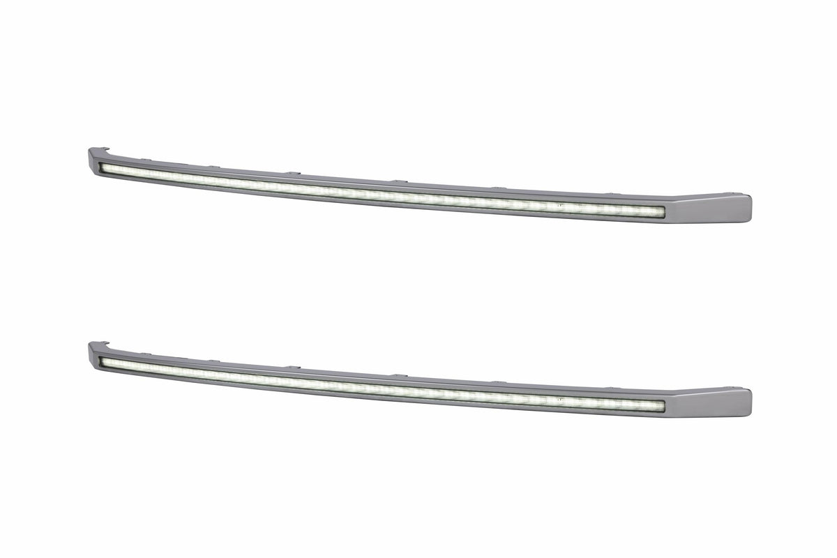XBG LED DRL Grille Inserts: Ford Super Duty Platinum (20-22 / White DRL / Set)