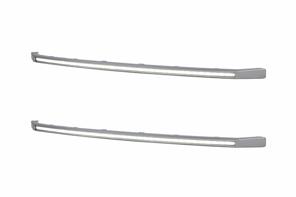 XBG LED DRL Grille Inserts: Ford Super Duty Platinum (20-22 / White DRL / Set)