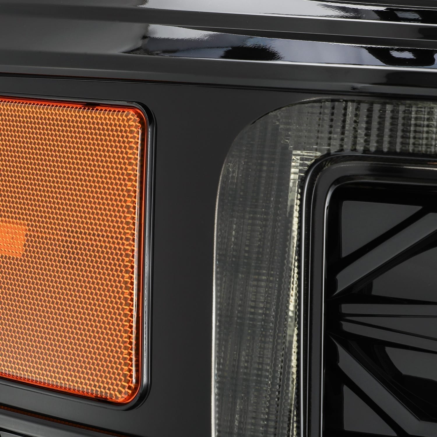 11-16 Ford Super Duty LUXX-Series LED Projector Headlights Alpha-Black | AlphaRex