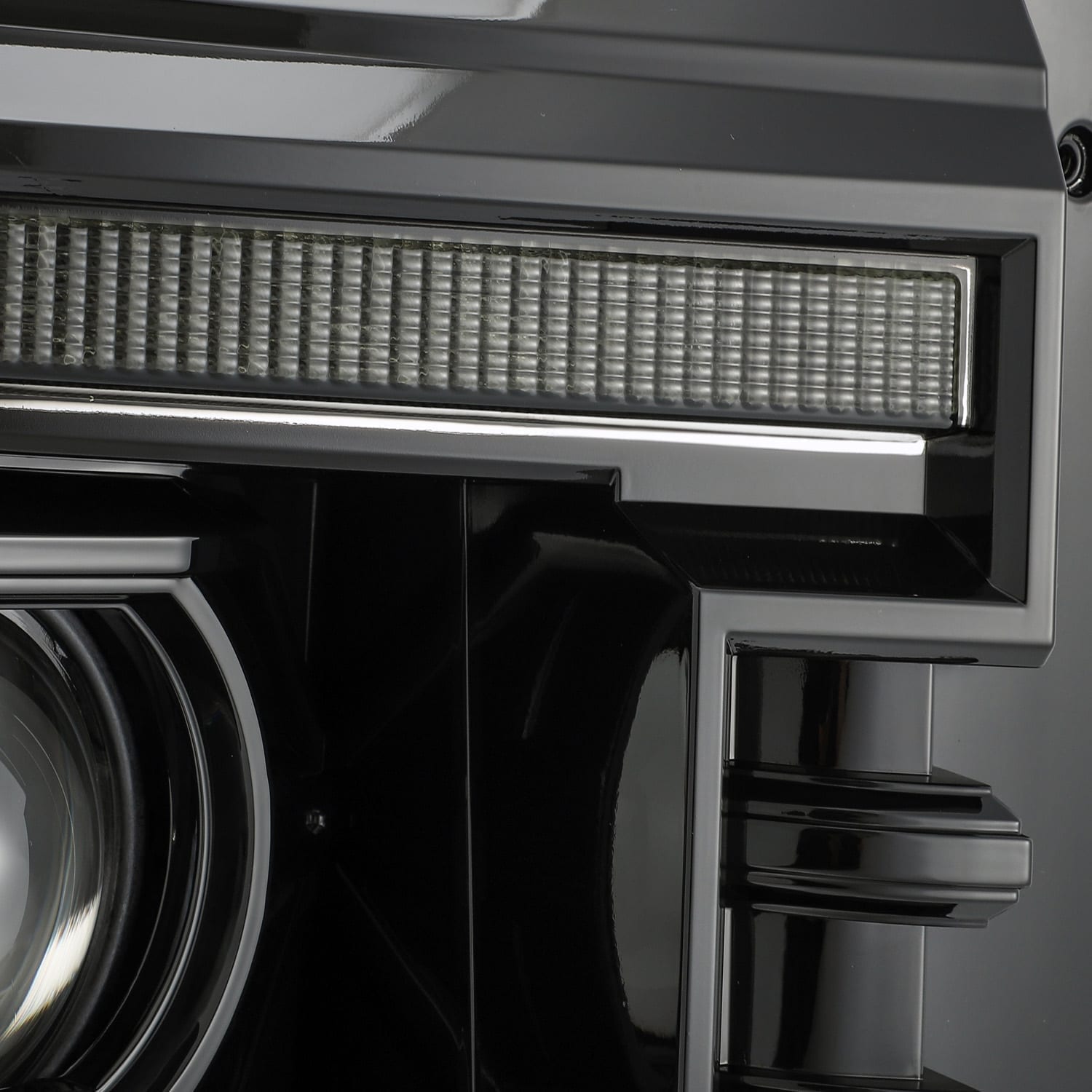 11-16 Ford Super Duty LUXX-Series LED Projector Headlights Alpha-Black | AlphaRex