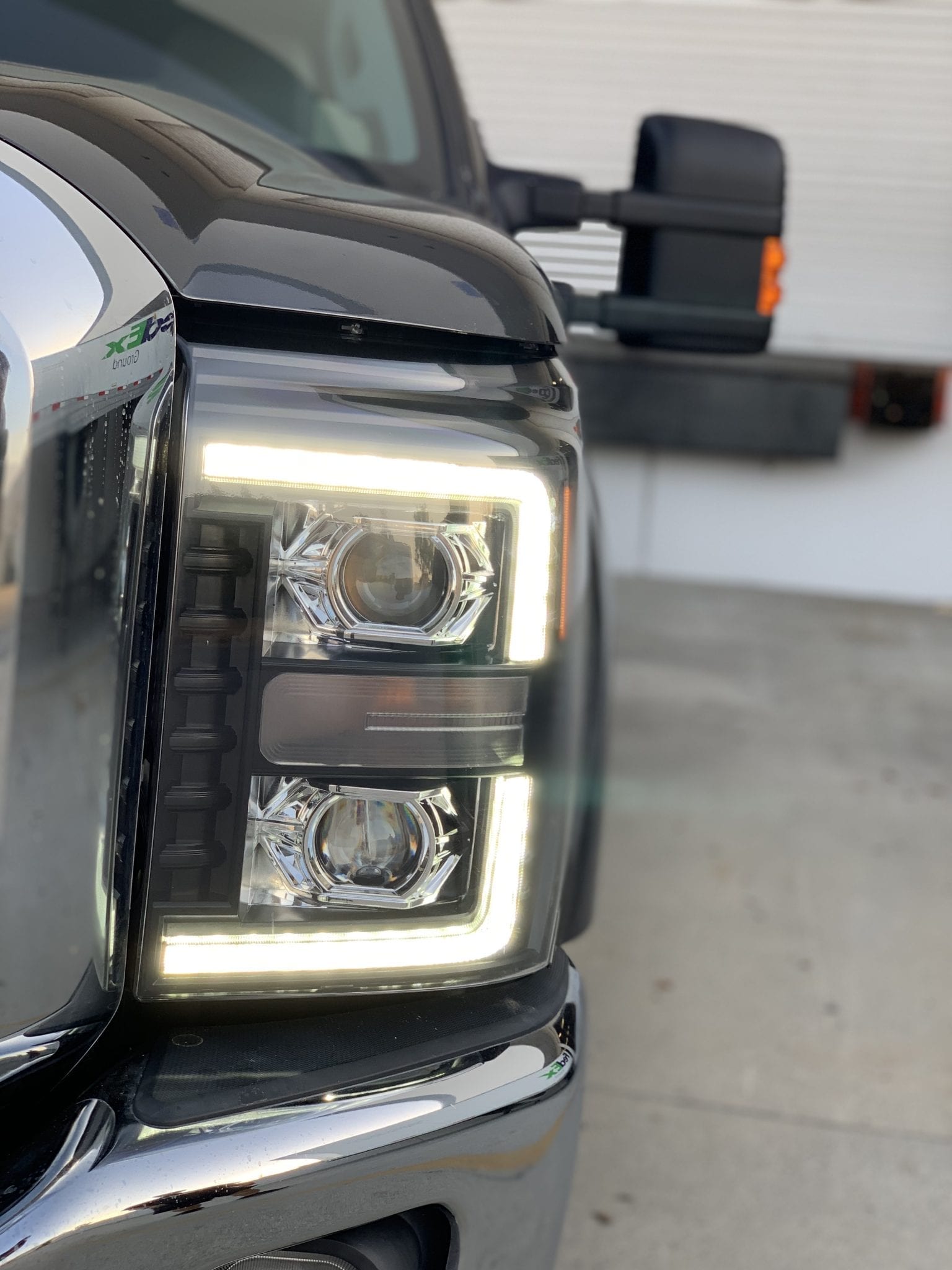11-16 Ford Super Duty PRO-Series Halogen Projector Headlights Chrome | AlphaRex