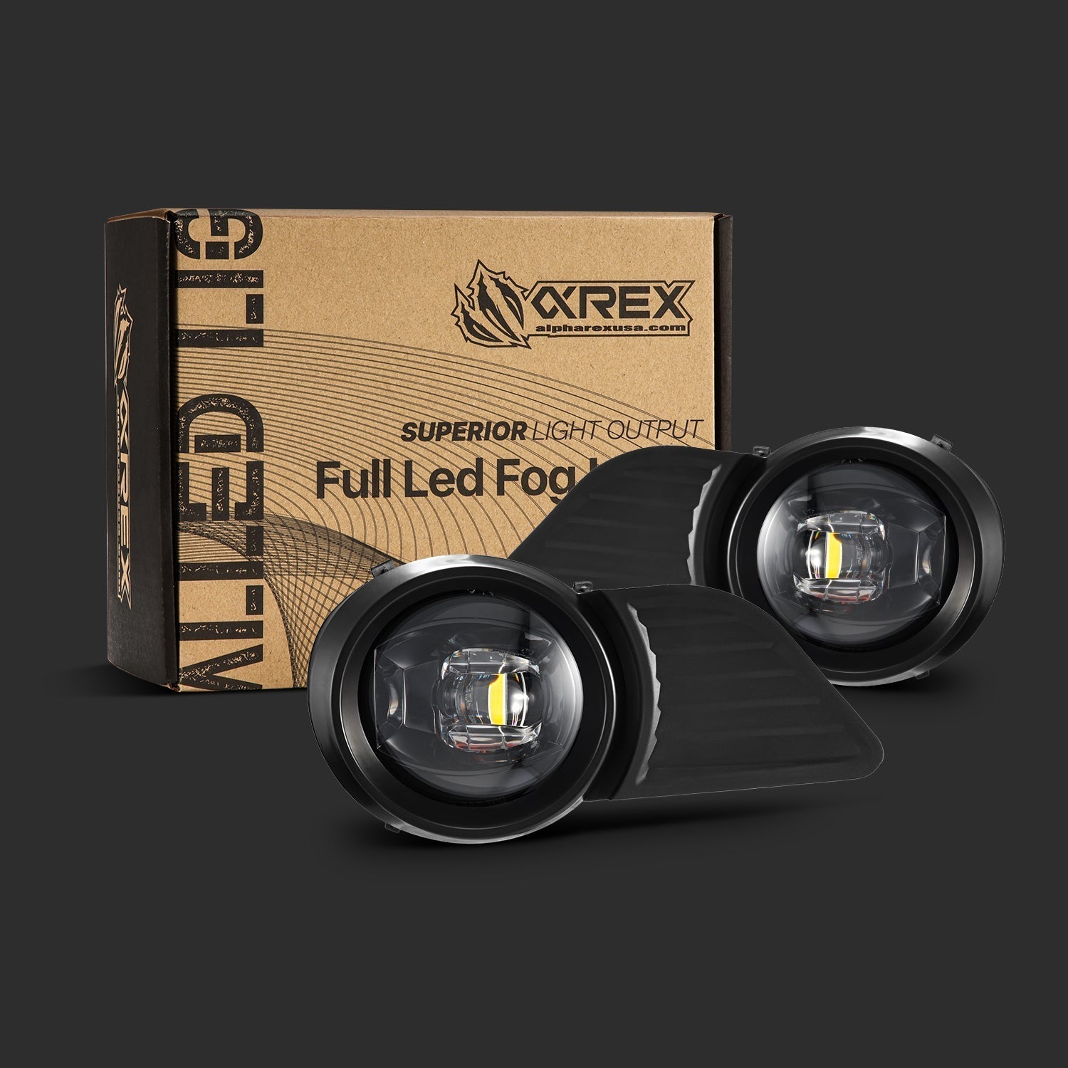 11-20 Toyota Sienna DoubleTap Dual Color LED Projector Fog Lights | AlphaRex