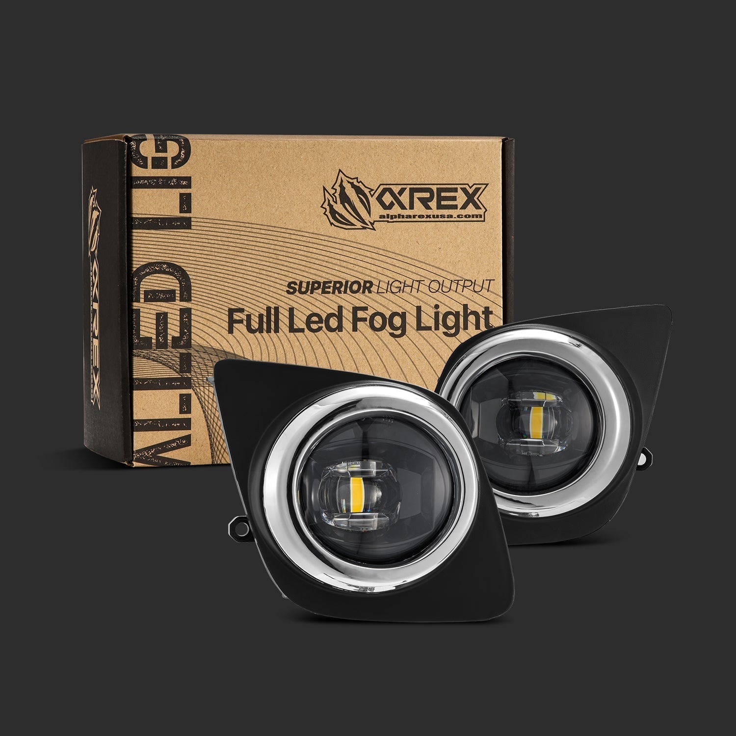 11-20 Toyota Sienna DoubleTap Dual Color LED Projector Fog Lights | AlphaRex