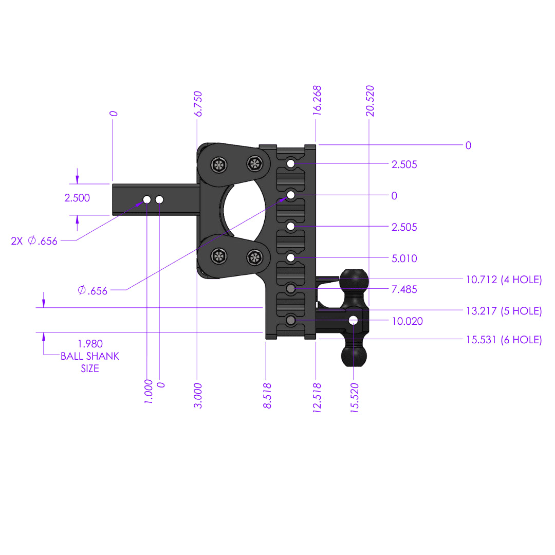 GEN-Y Hitch The Boss (Torsion-Flex) 16k Drop Hitch (2