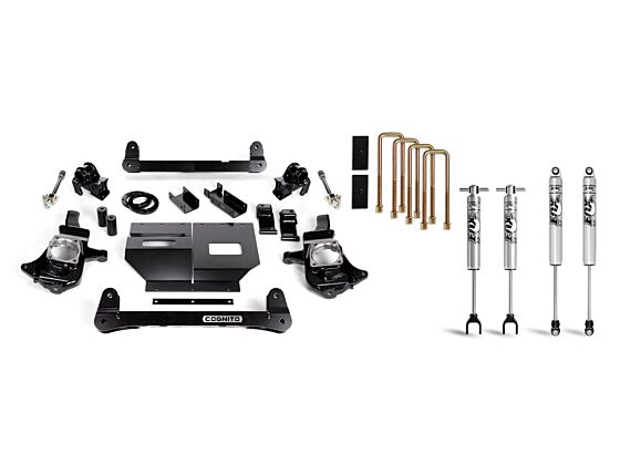 2011-2019 Silverado/Sierra 2500/3500 2WD/4WD Cognito 4-Inch Standard Lift Kit with Fox PS 2.0 IFP