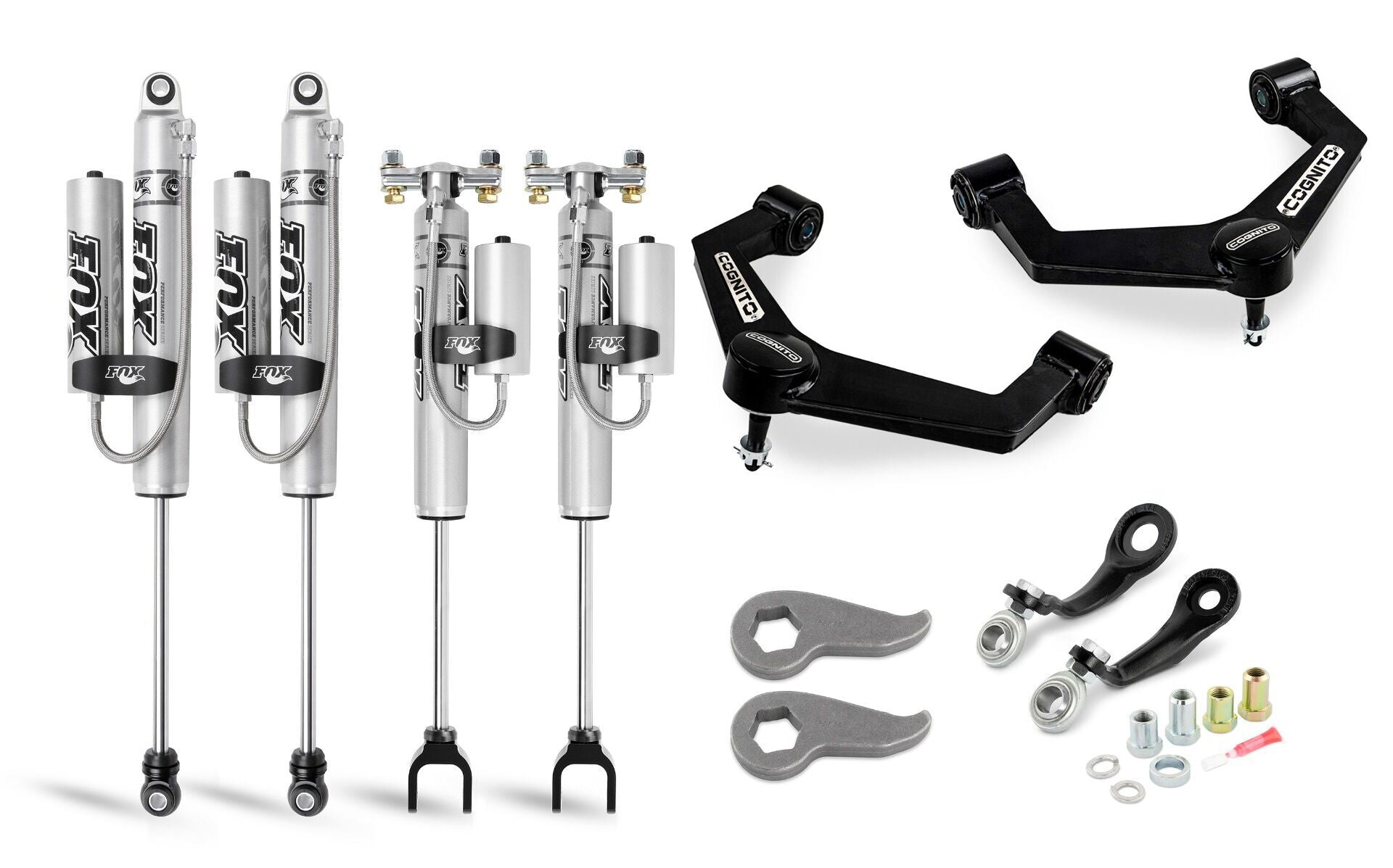 Cognito 3-Inch Premier Leveling Kit With Fox PSRR 2.0 Shocks For 20-25 Silverado/Sierra 2500/3500 2WD/4WD - Legends Auto Parts