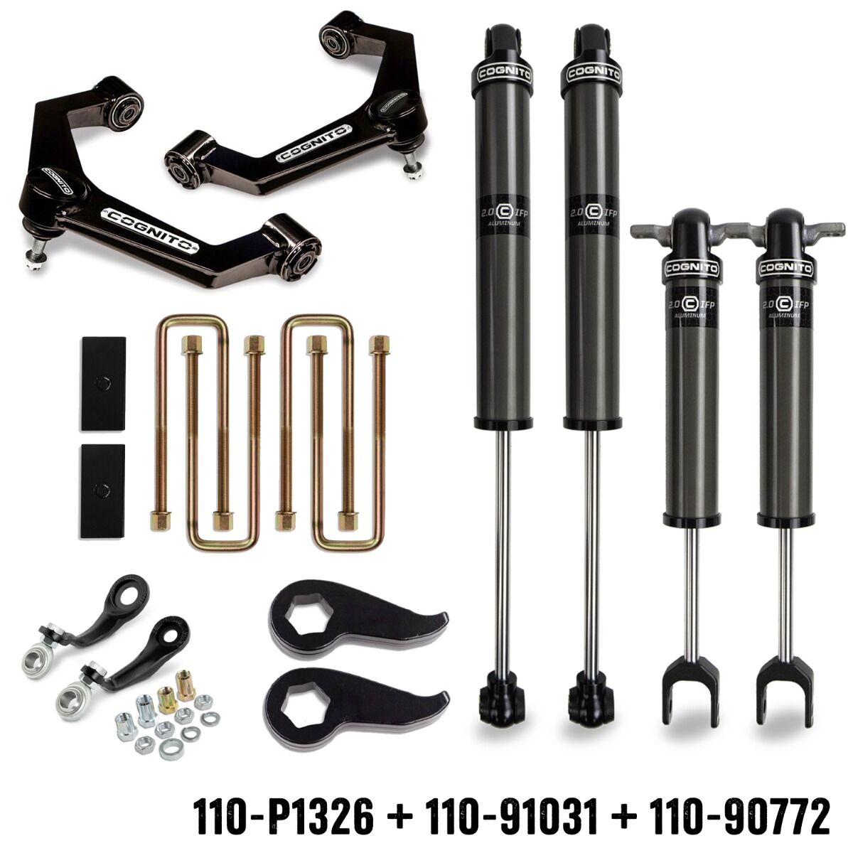 Cognito 3-Inch Performance Leveling Kit With 2.0 IFP Shocks For 20-25 Silverado/Sierra 2500/3500 2WD/4WD - Legends Auto Parts