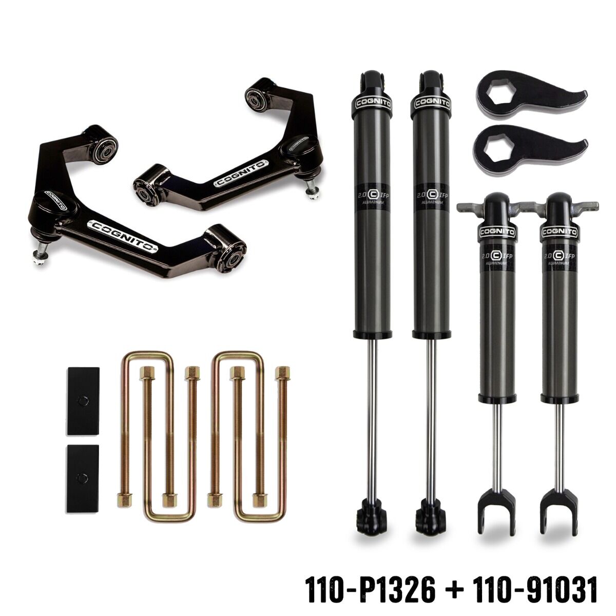 Cognito 3-Inch Performance Leveling Kit With 2.0 IFP Shocks For 20-25 Silverado/Sierra 2500/3500 2WD/4WD - Legends Auto Parts