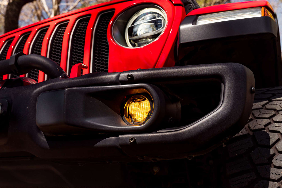 Morimoto 4Banger Fog Light Kit: 18+ JL/JT (NCS / Wide / Yellow / Set)