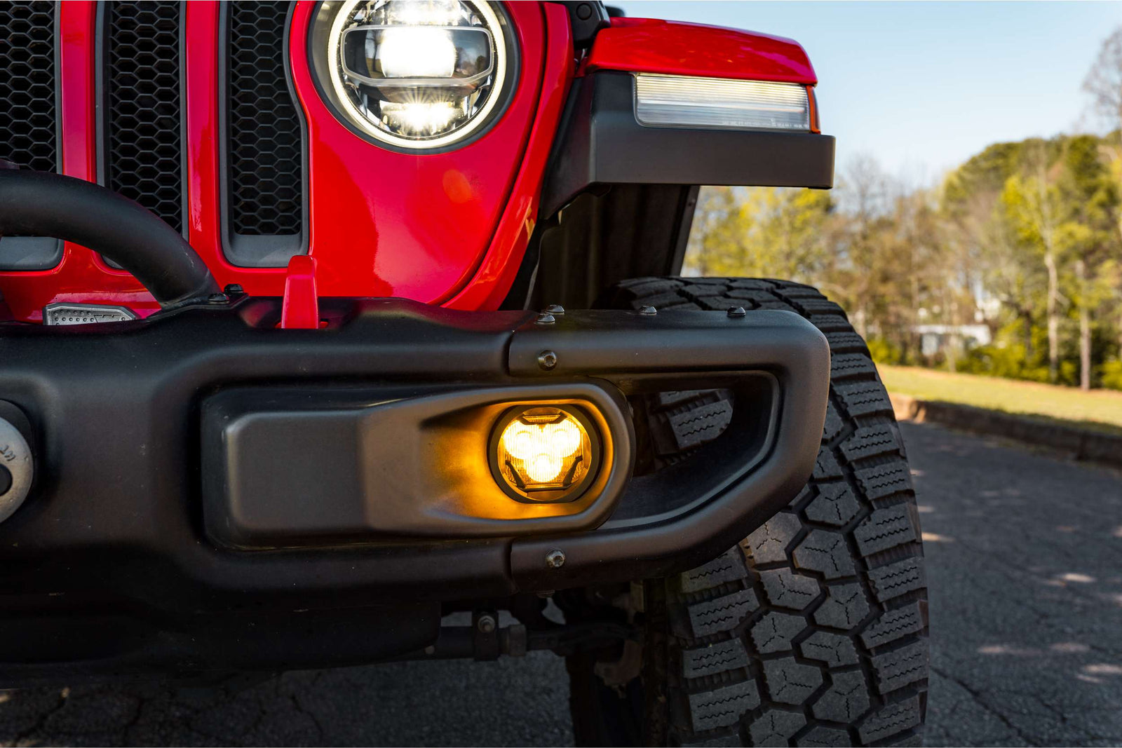 Morimoto 4Banger Fog Light Kit: 18+ JL/JT (NCS / Wide / Yellow / Set)