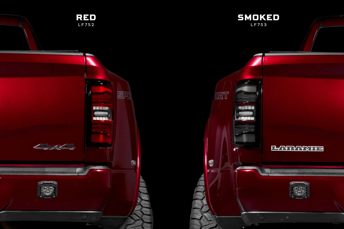XB LED Tail Lights: Ram HD (19-24 / Red Lens / Set)